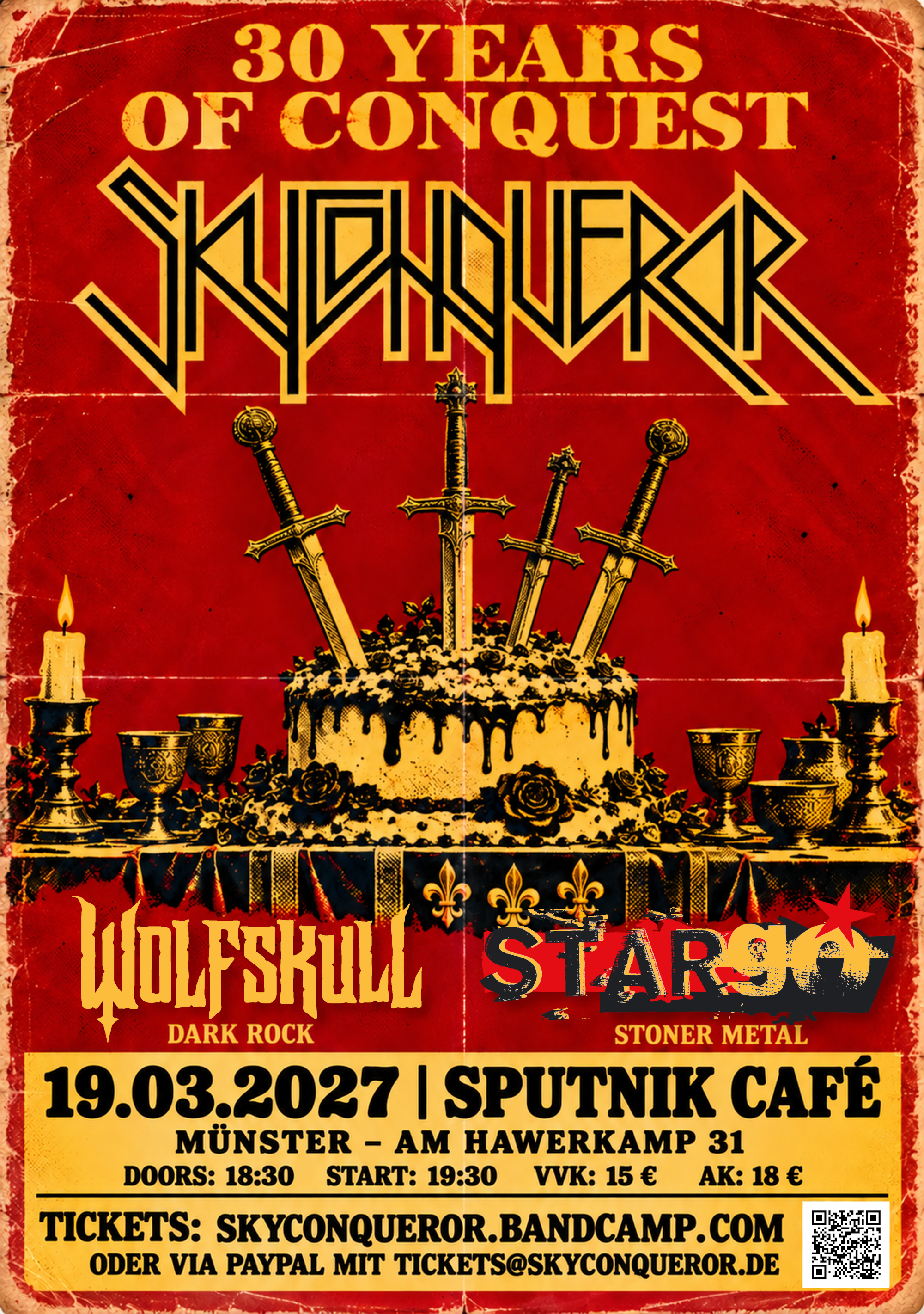 30 Years of Conquest - Skyconqueror Anniversary Show flyer